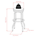 Winsome Wood Summit Stool, Black