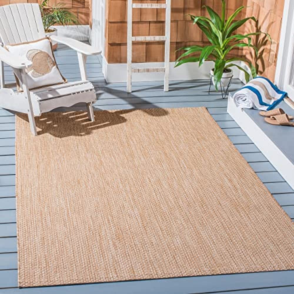 Safavieh Courtyard Collection 67 X 96 Naturalcream Cy8521 Indoor Outdoor-Waterproof Easy-Cleaning Patio Backyard Mudroom Area-Ru