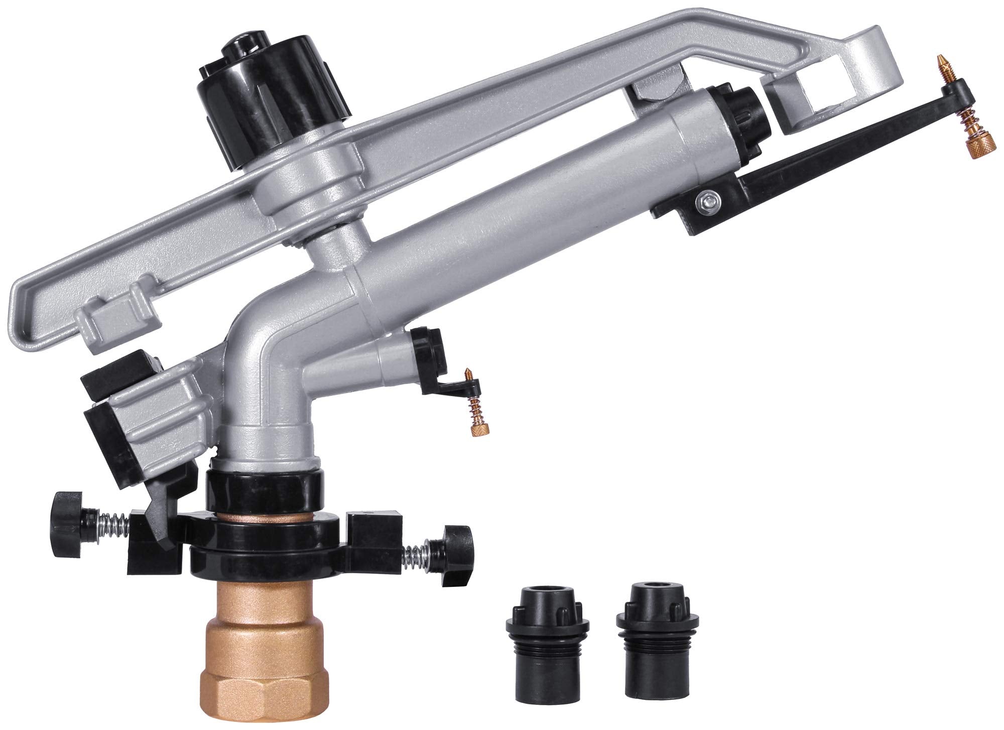 Irrigationking Rk-67 1-1/2' Fnpt Impact Mini-Gun Sprinkler With Nozzle Set - (12, 14, 16 Mm) X 5 Mm, Npt Female, 103.3 Gsm Maxi