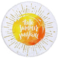 Round Beach Towel Thick Microfiber Large Beach Towel With Fringe Sand Proof MultiPurpose Picnic Yoga Mat 59 Inches (Sunshine)
