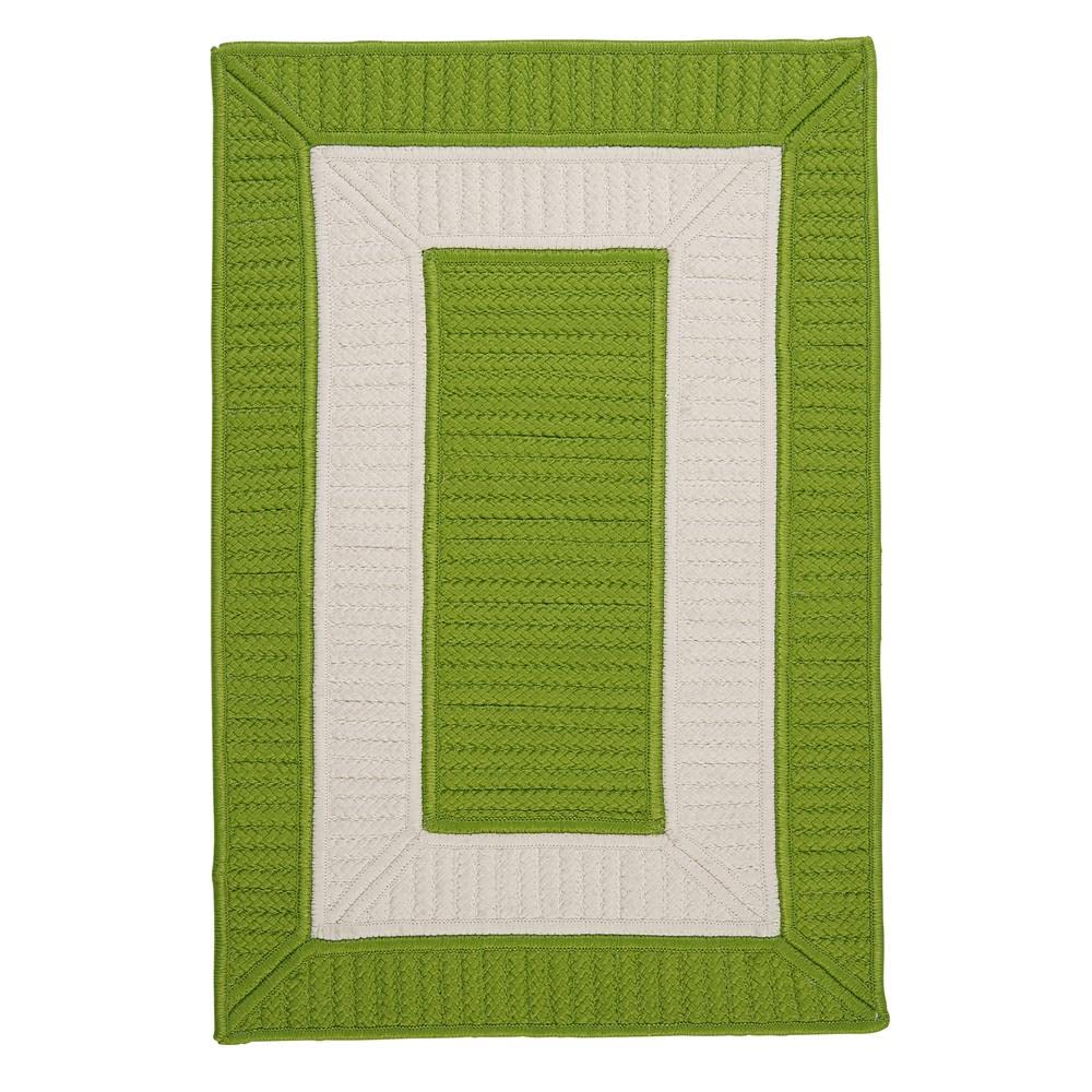 Rope Walk Braided Rug, 2 By 8-Feet, Bright Green