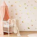 Shappy 32 Pcs Star Mirror Wall Stickers for Bedroom Living Room Decoration DIY Removable Acrylic Mirror Wall Decals for Home Nur
