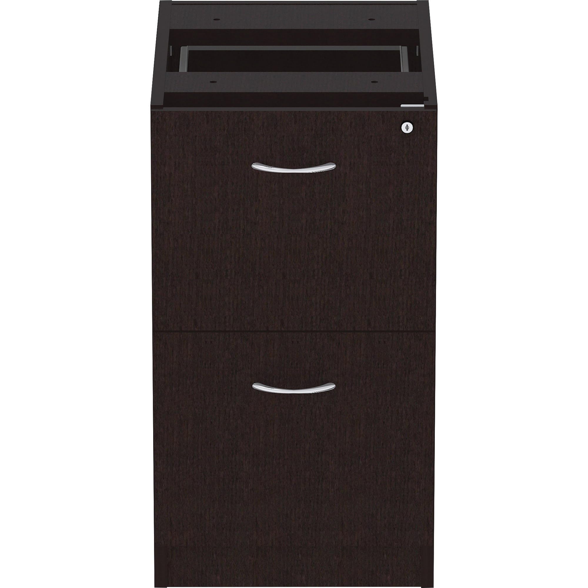 Lorell, LLR18221, Essentials Espresso Laminate Pedestal, 1 Each