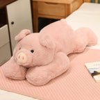 Hronsa Weighted Stuffed Animals, 29.5In 6.2Lbs Weighted Pig Stuffed Animal Toy Cute Pink Pig Plush Pillow For Adults Boys Girls