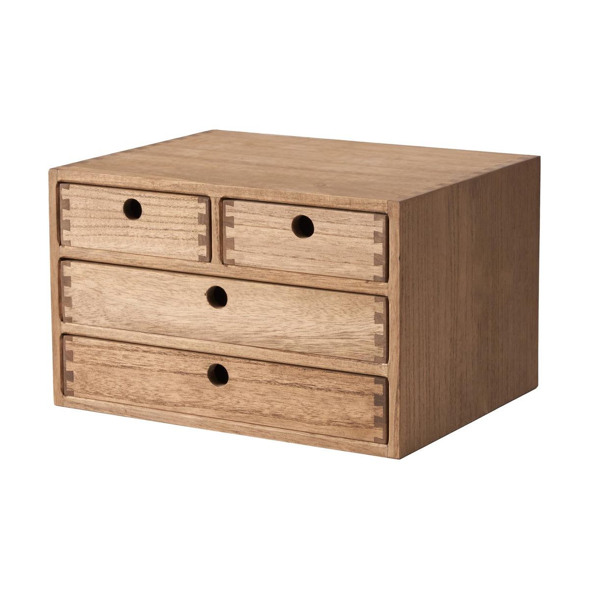 Kirigen Wood Desktop Storage Cabinet/Workspace Document Office Necessity Organizer With 4 Drawers/Home,Office Letter Mail Sorter
