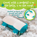 Rory The Triceratops Memory Foam Pillow Plush,15    Stuffed Animal
