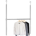 DecoBrothers Adjustable Hanging Closet Rod, Chrome