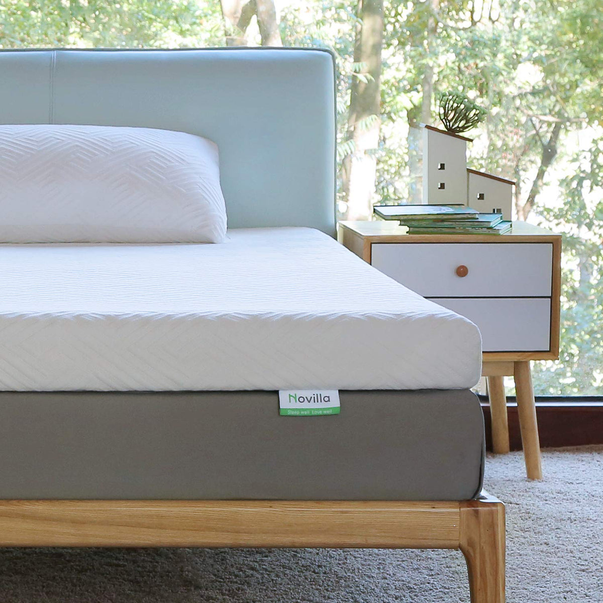 Novilla Full Size Mattress Topper, 3 Inch Dual Layer?Emory Foam Mattress Topper Enhance Cooling, Supportive & Pressure Relieving