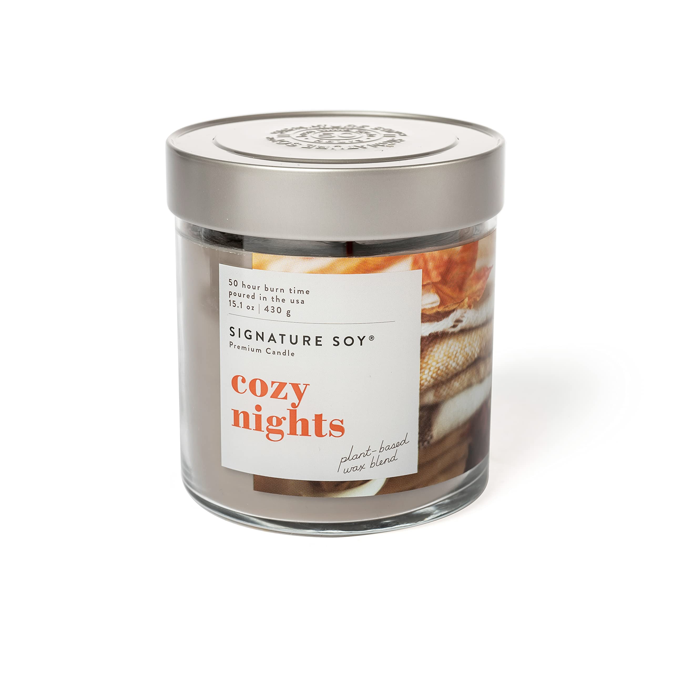 Signature Soy Lidded Cozy Nights Scented Candle