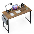 YSSOA Small Space Writing Desk with Headphone Hooks Modern Simple Design, Suitable for Study, Home Office and Childrens Room, 4