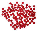 Rastogi Handicrafts Centerpieces,Glass Gems for Vase Fillers,Wedding Decoration Pebbles One Side Flat 100 pcs (Red) 12mm