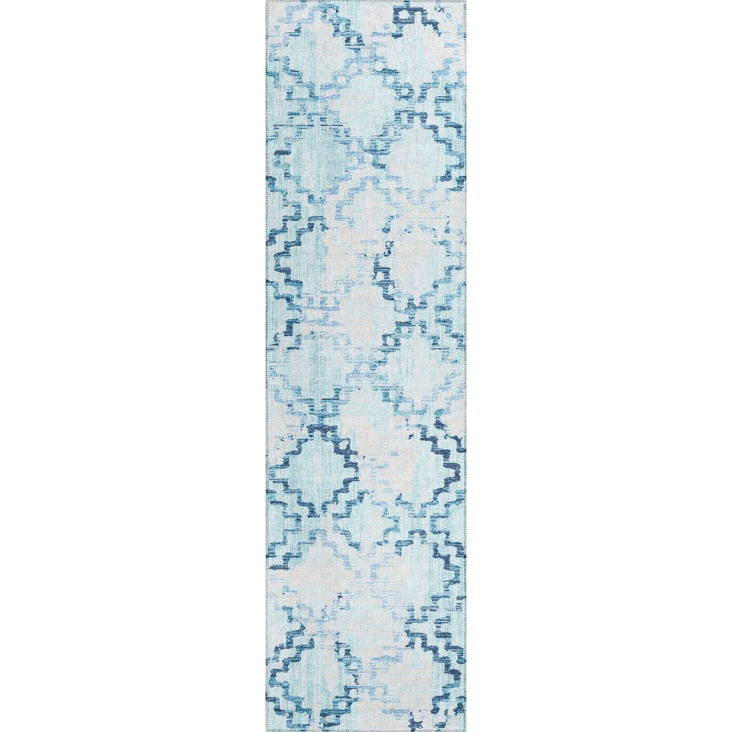 Sedona Sn15 Blue Transitional Rug Runner 2' 3" X 12'