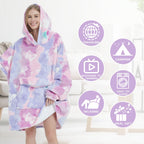Glow In The Dark Butterfly Wearable Blanket Hoodie For Adult,Oversized Sherpa Fleece Blanket Hoodie For Women,Wearable Blanket H