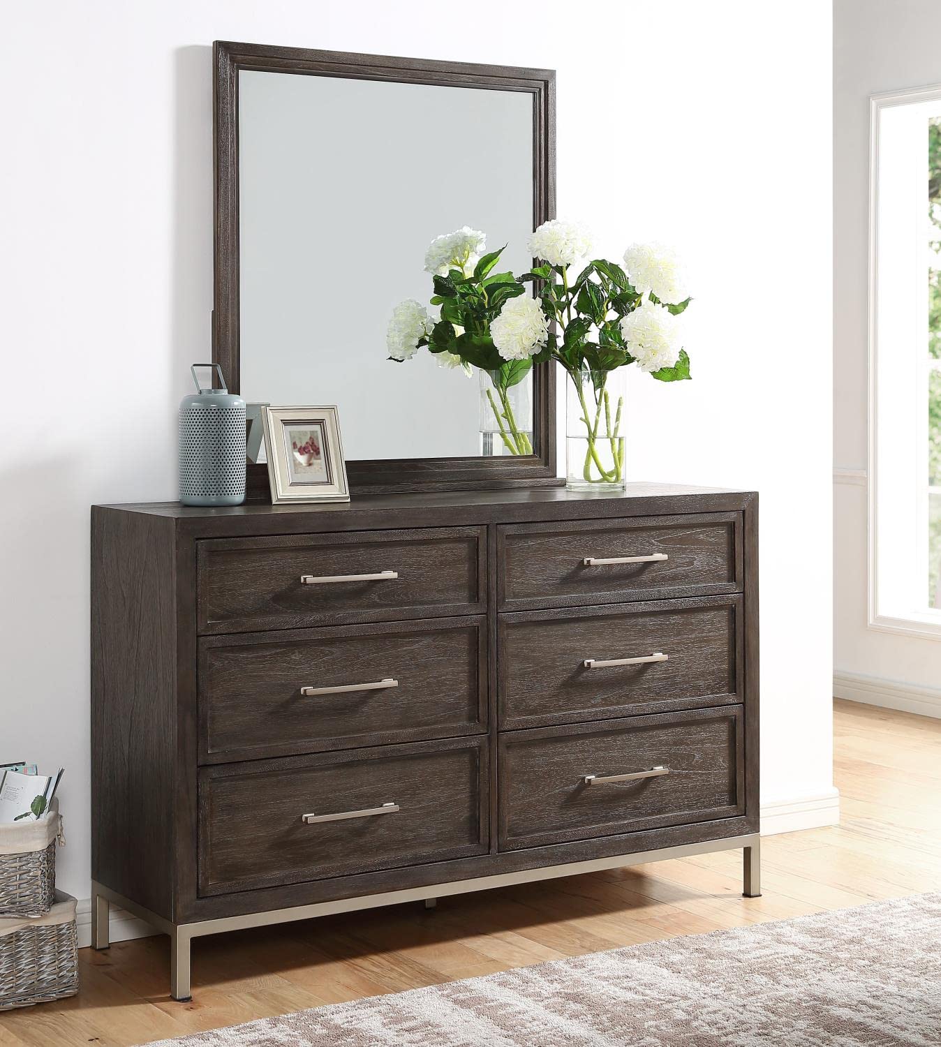 Steve Silver Broomfield Dresser and Mirror BR950DRMR