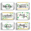 Clabby Baby Shower Candy Wrappers, Mini Candy Bar Miniatures Wrappers Chocolate Bar Label Stickers for Boys Girls Kids Baby Show