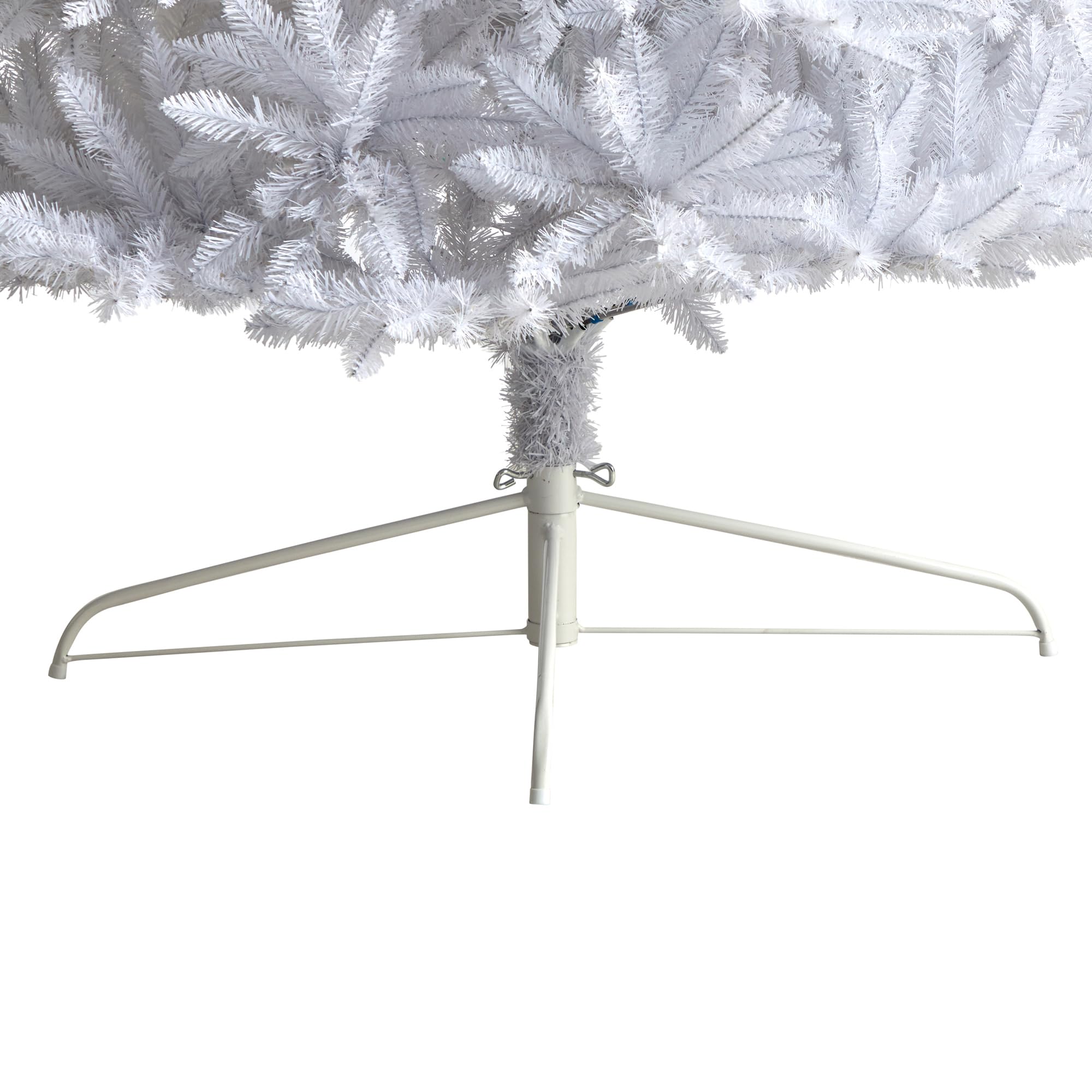 Nearly Natural 12Ft. Slim White Artificial Christmas Tree With 3235 Bendable Branches