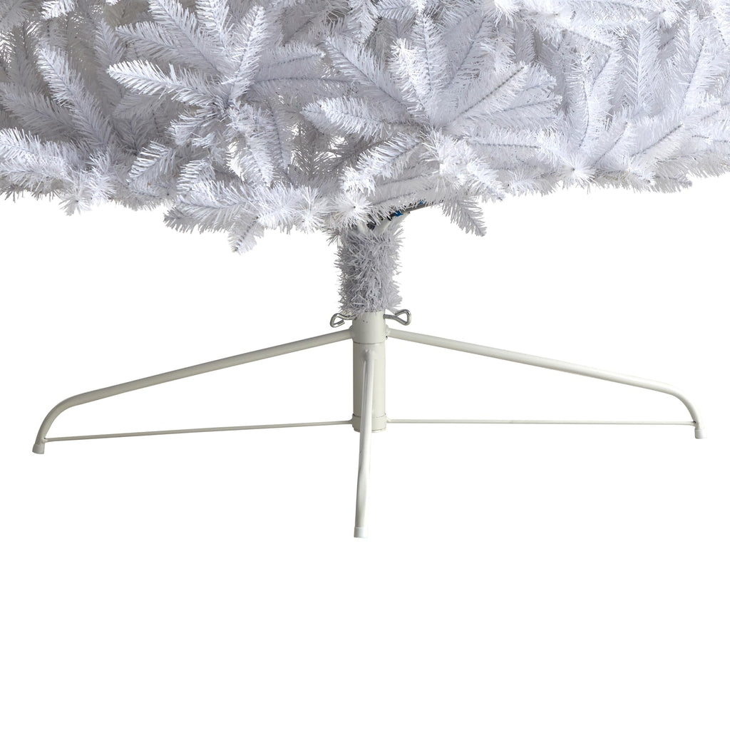 Nearly Natural 12Ft. Slim White Artificial Christmas Tree With 3235 Bendable Branches