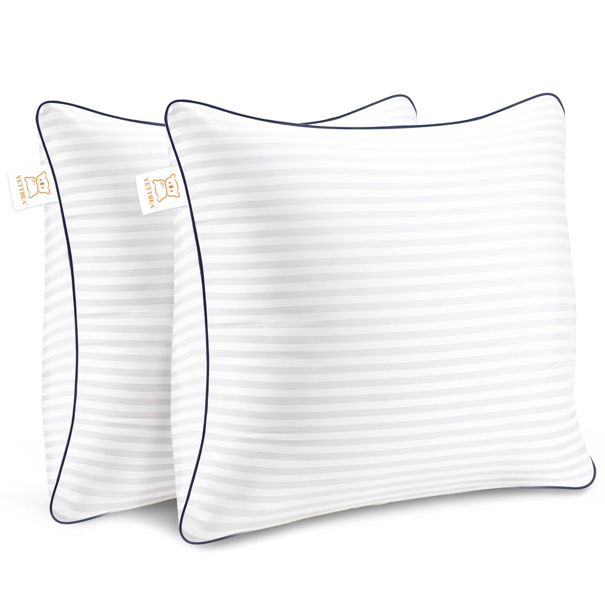Yettbea Throw Pillows Insert, 24'' X 24'' Set Of 2, Decorative Euro Pillows For Couch, Sofa Or Bed With Premium Down Alternative