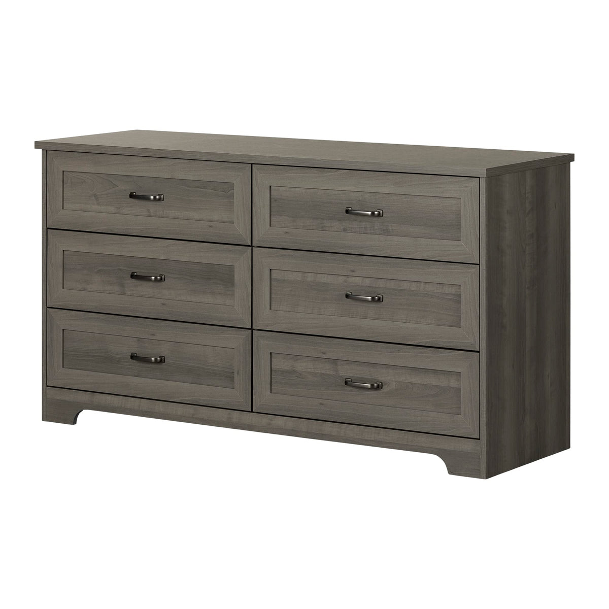 South Shore Prairie 6-Drawer Chest, Gray Maple