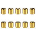 Mega Candles 10 pcs Gold 1/2 Inch Diameter Ceramic Chime Ritual Spell Candle Holders, Great for Casting Chimes, Meditation, Ritu