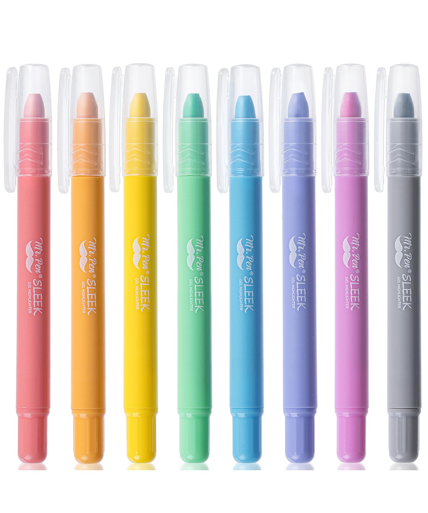 Mr. Pen- Gel Highlighter, 8 Pack, Friendly Colors, Bible Highlighters No Bleed, No Bleed Highlighters, Bible Highlighter, Bible
