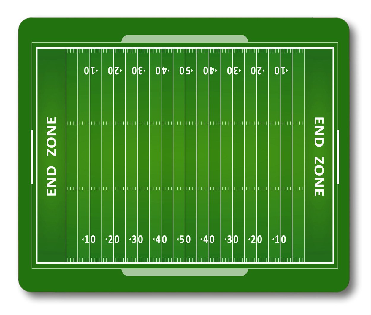 Smooffly Football Mouse Pad, American Football Field Customized Rectangle Non-Slip Rubber Mousepad Gaming Mouse Pad