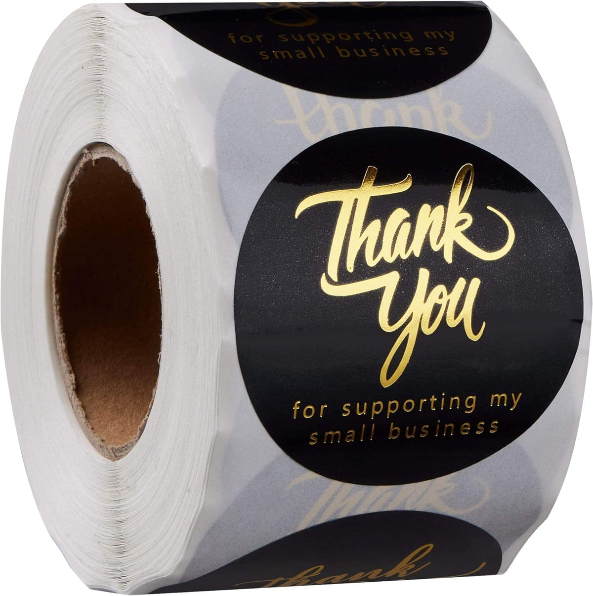 1.5 Inch Thank You Stickers | 500 Thank You Stickers For Small Business| Self-Adhesive & Waterproof Stickers With Beautiful Desi