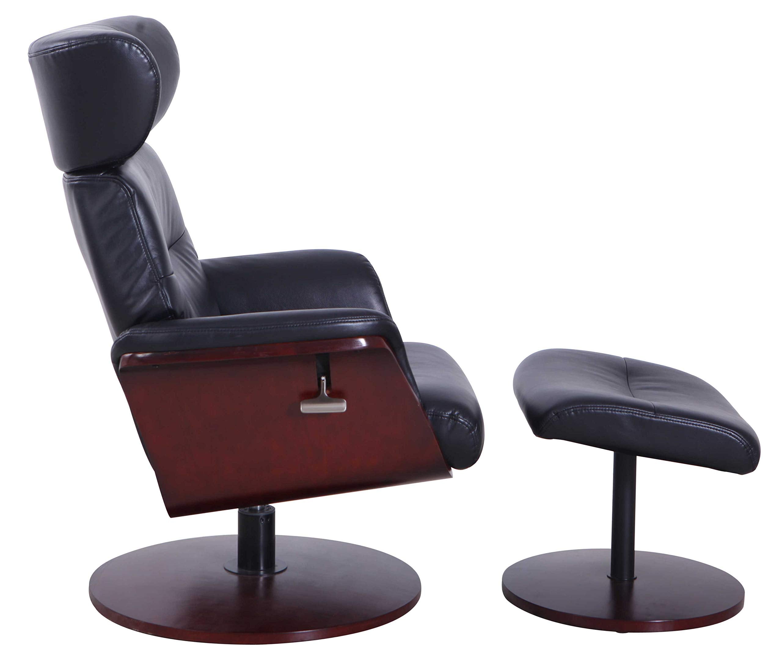 Comfort Chair Company Stockholm Manual Recliner, Black