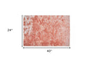 HomeRoots 510946 10 ft. Shag Tufted Handmade Round Rug Pink