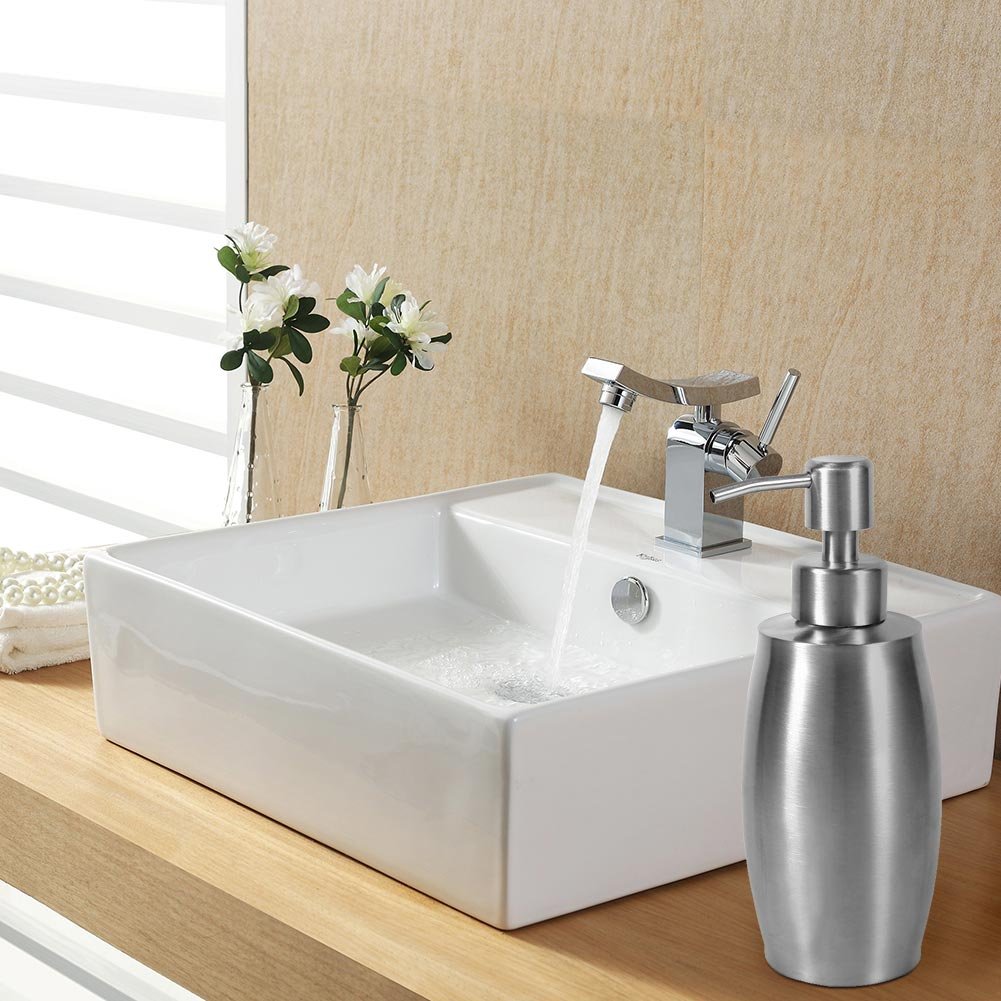 Hand Soap Dispenser,Liquid Soap Dispenser, 304 Stainless Steel Bathroom Shampoo Shower Pump Liquid Bottle, For Hand Soap, Soap,