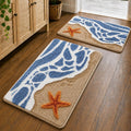 Roseate Starfish Super Soft Anti Skid (40x60 cm) Super Absorbent Mats Microfibre 2000 GSM Mat for Bathroom/Bedroom/Kitchen/Door