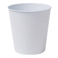 happimess Remi 2.1 Gal Textured Steel Wastebasket, Matte White