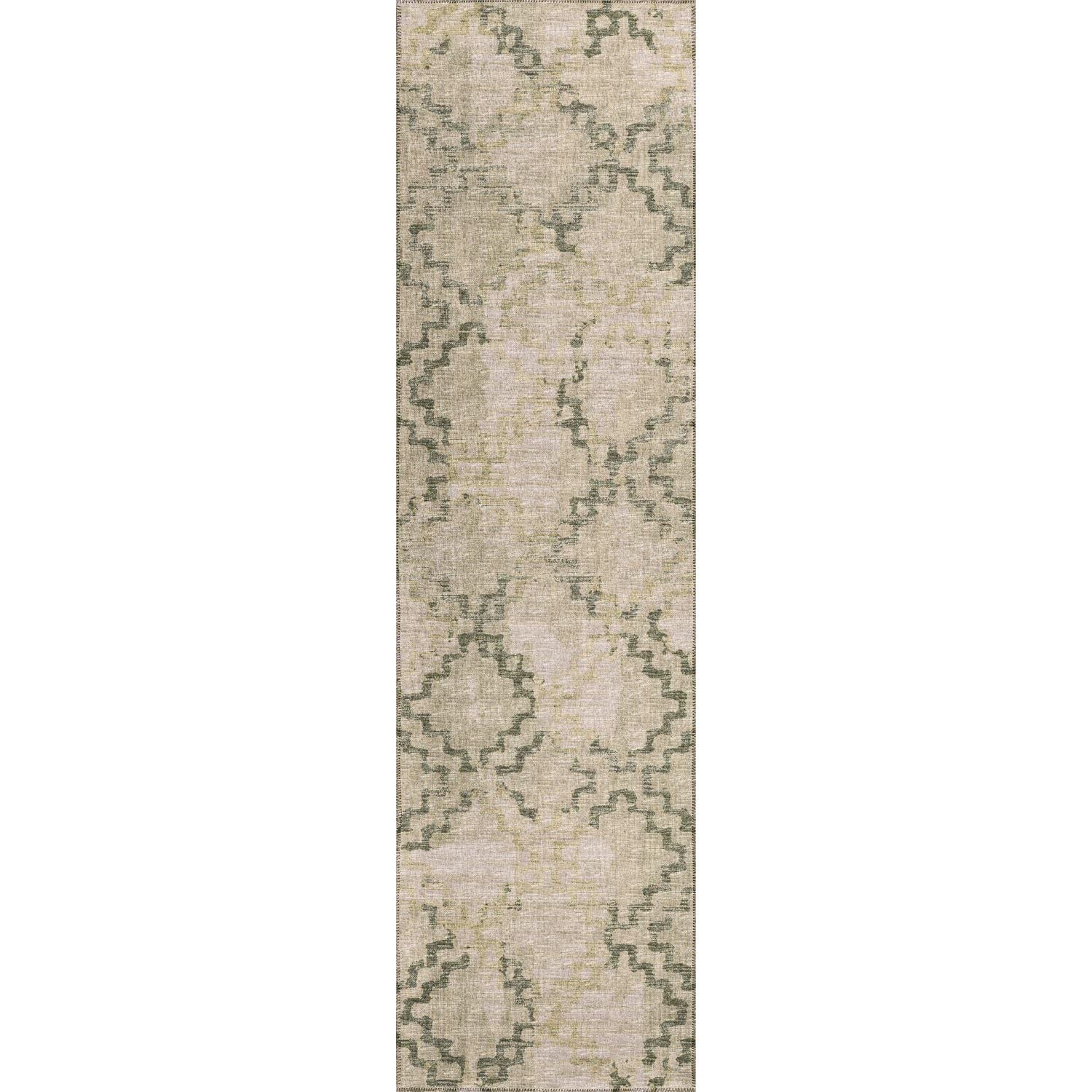 Sedona Sn15 Green Transitional Rug Runner 2' 3" X 12'
