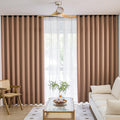 MOONVAN Windows Coffee Blackout Curtains 95 inches Long 2 Panels Set Grommet Blackout Drapes Energy Saving Noise Reducing Therma