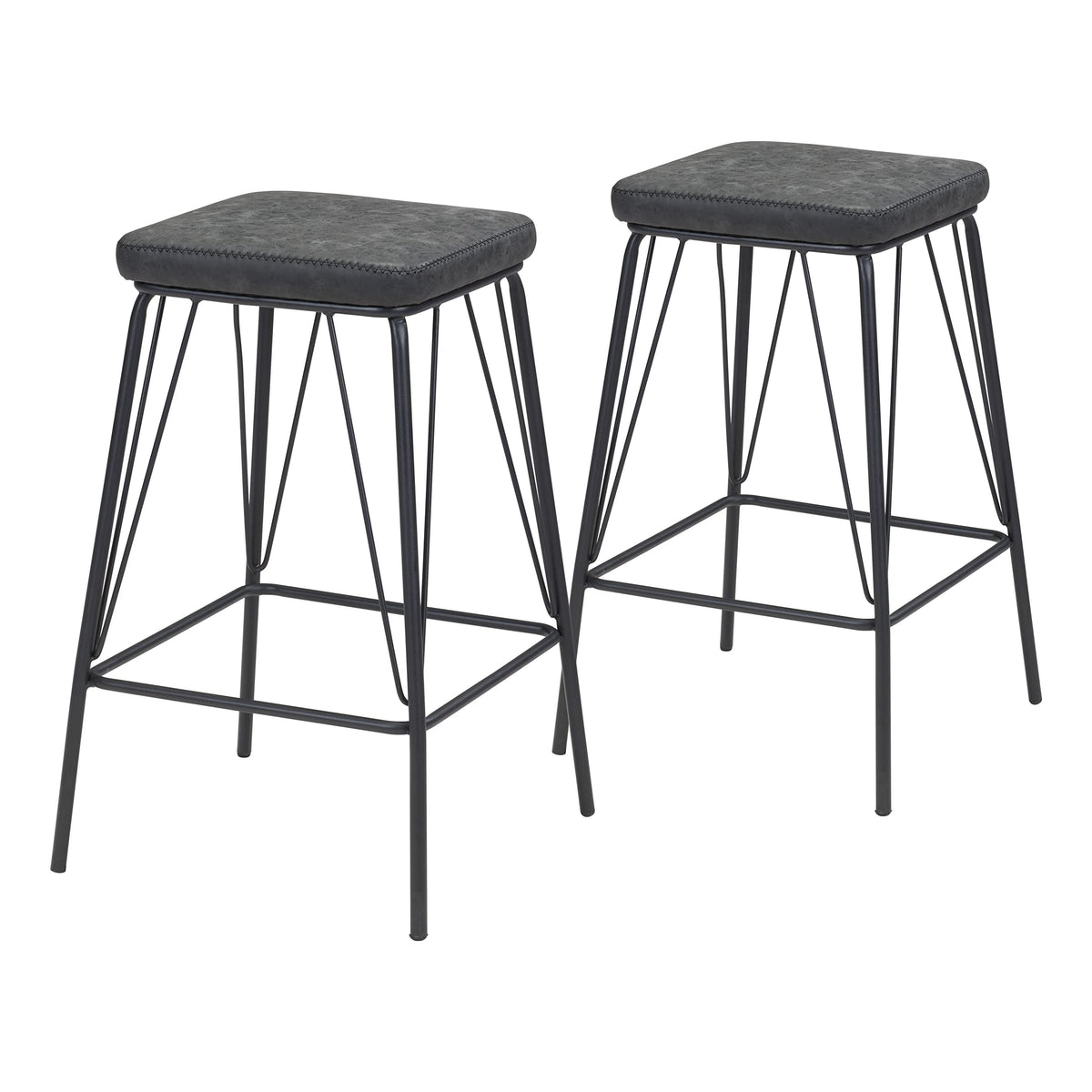 Zuo Samuel Counter Stool Vintage Black