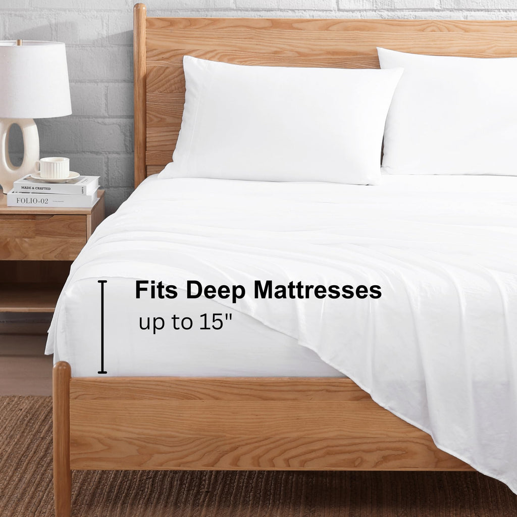 Casa Platino Bedding Sheets & Pillowcases,100% Brushed Microfiber Pre-Washed Queen Sheet Set,Ultra Soft And Breathable Bed Sheet