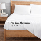Casa Platino Bedding Sheets & Pillowcases,100% Brushed Microfiber Pre-Washed Queen Sheet Set,Ultra Soft And Breathable Bed Sheet