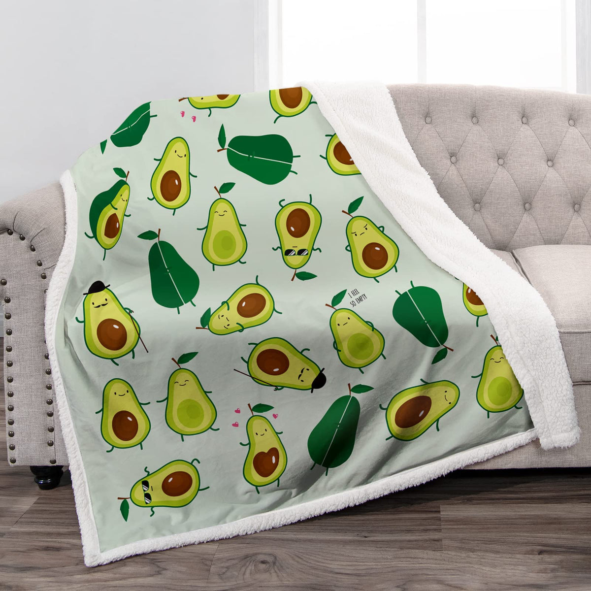 Jekeno Avocado Fruit Blanket Gifts For Women Girls Kids Boy Friends Christmas Birthdays Valentine'S Day Present Soft Plush Cozy