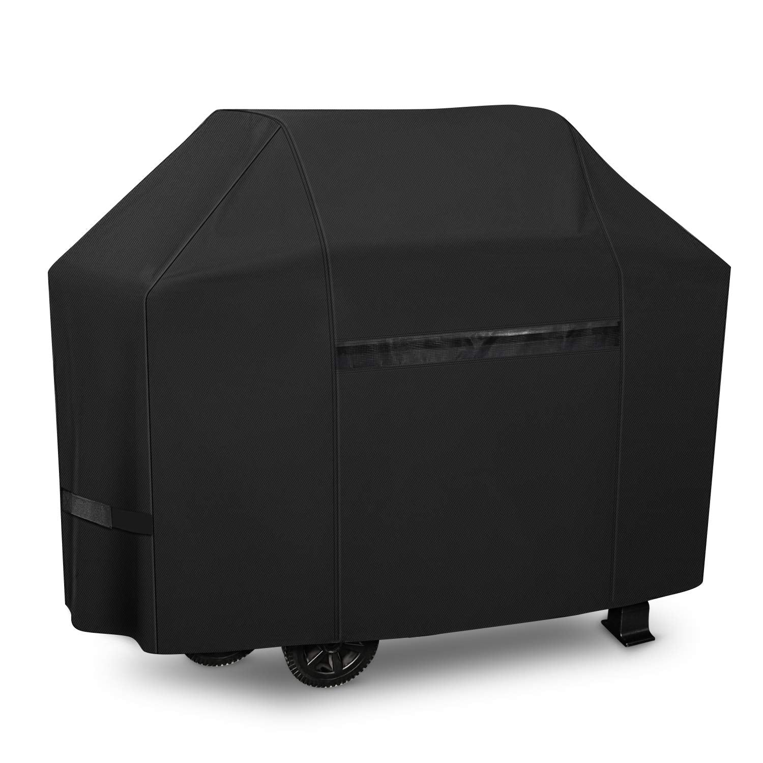 Icover Grill Cover- 82 Inch 600D Heavy-Duty Water Proof Patio Outdoor Black Canvas Oversize Bbq Barbecue Smoker Grill Cover G216