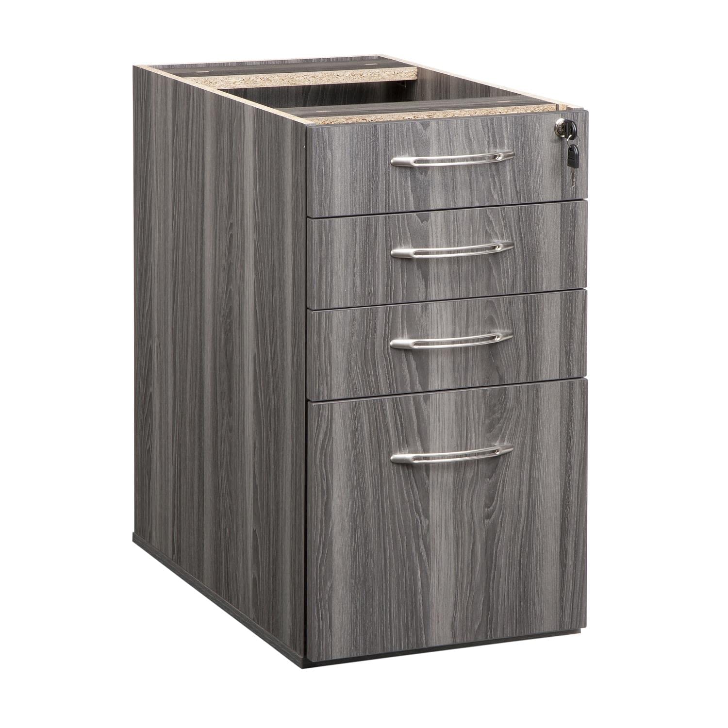 Safco Mayline APBBF20LGS Aberdeen 20"D Credenza Pedestal PBBF for use with Credenza, Return, Extended Corner, sold separately, Gray Steel Tf
