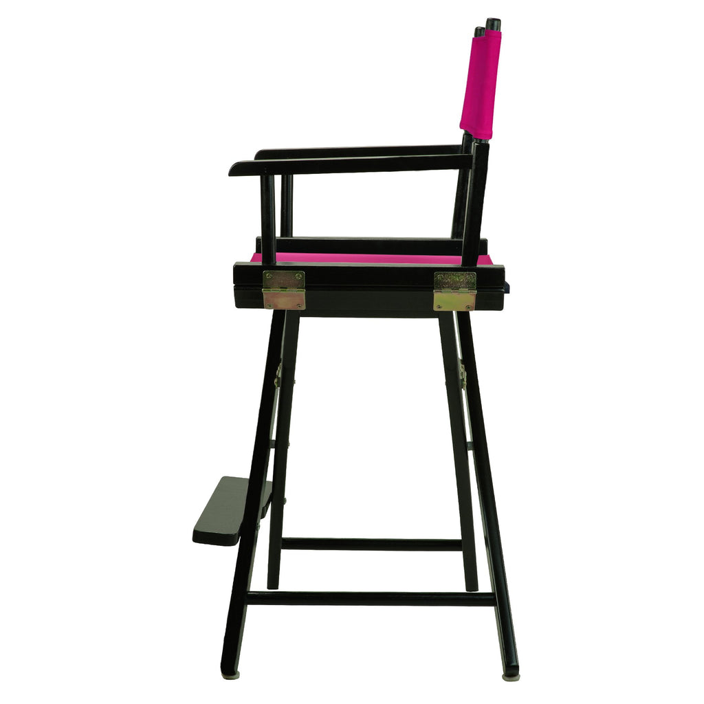 Casual Home 220-02/021-30 Director Chair 24" - Counter Height Blackframe/Magenta Canvas