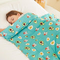 HOSUKKO Weighted Blanket - 3 lbs Green Avocado Heavy Blanket - Breathable Blanket(36 * 48 inches, 3 lbs)