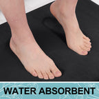 Smiry Memory Foam Bath Mat 24'' X 16'', Extra Soft Absorbent Bathroom Rugs Non Slip Bath Rug Runner For Shower Bathroom Floors,