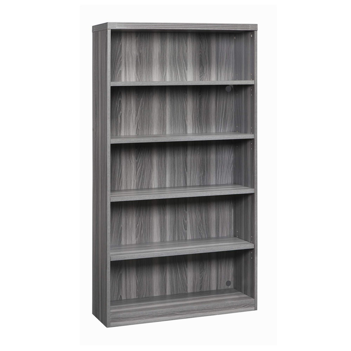 Mayline Aberdeen Bookcase, 5 Shelf, Gray Steel Tf