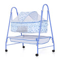 Infanto Eco New Born Baby Sleep Swing Cradle, Jhula, Palna, Bed, Baby Bedding with Mosquito Net and Storage Basket, Portable, Fo