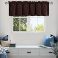 DWCN Basement Window Curtain Valance, Kitchen Valance 18 Inch, Rod Pocket Valance for Window Treatment, 1 Panel, 60 X 18 Inch, C