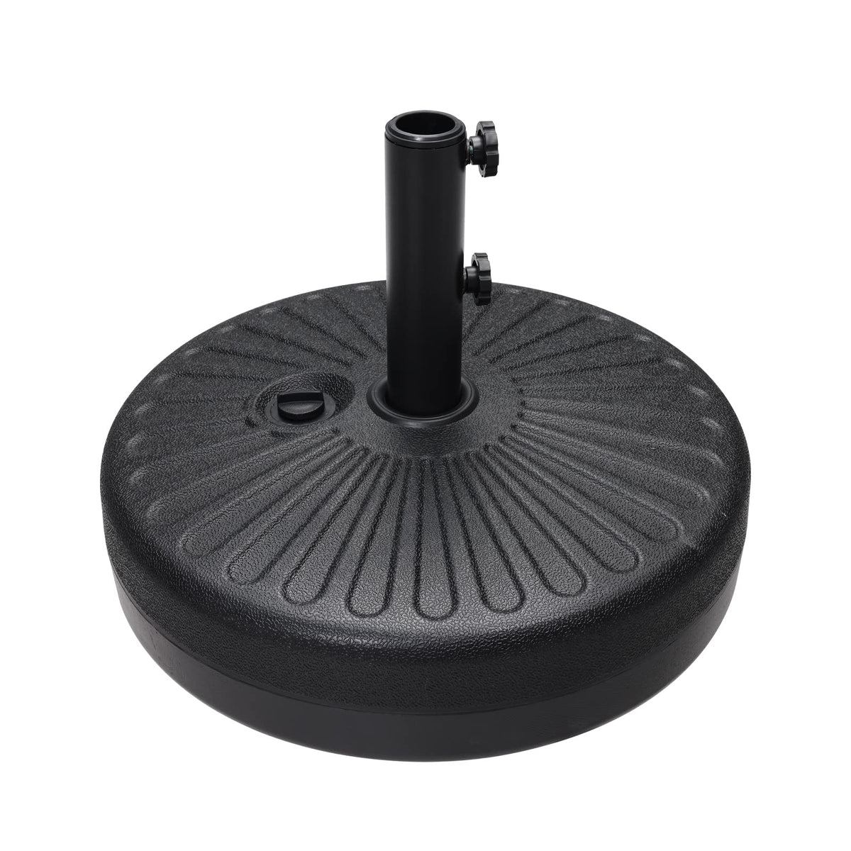 Abccanopy 48.5Lbs Umbrella Base Water Filled Stand Market Patio Outdoor Heavy Duty Umbrella Stand Holder(Black)