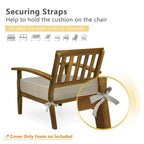Porch Shield Outdoor Cushion Slipcovers Patio Chair Seat Cushion Covers Set 4 Waterproof Fade Resistant 19 X 19 X 4 Inch, Beige