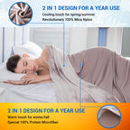 Topcee Cooling Blanket For Hot Sleepers Decorative Tie Dye,Absorbs Heat To Keep Body Cool For Night Sweats,100% Oeko-Tex Certifi