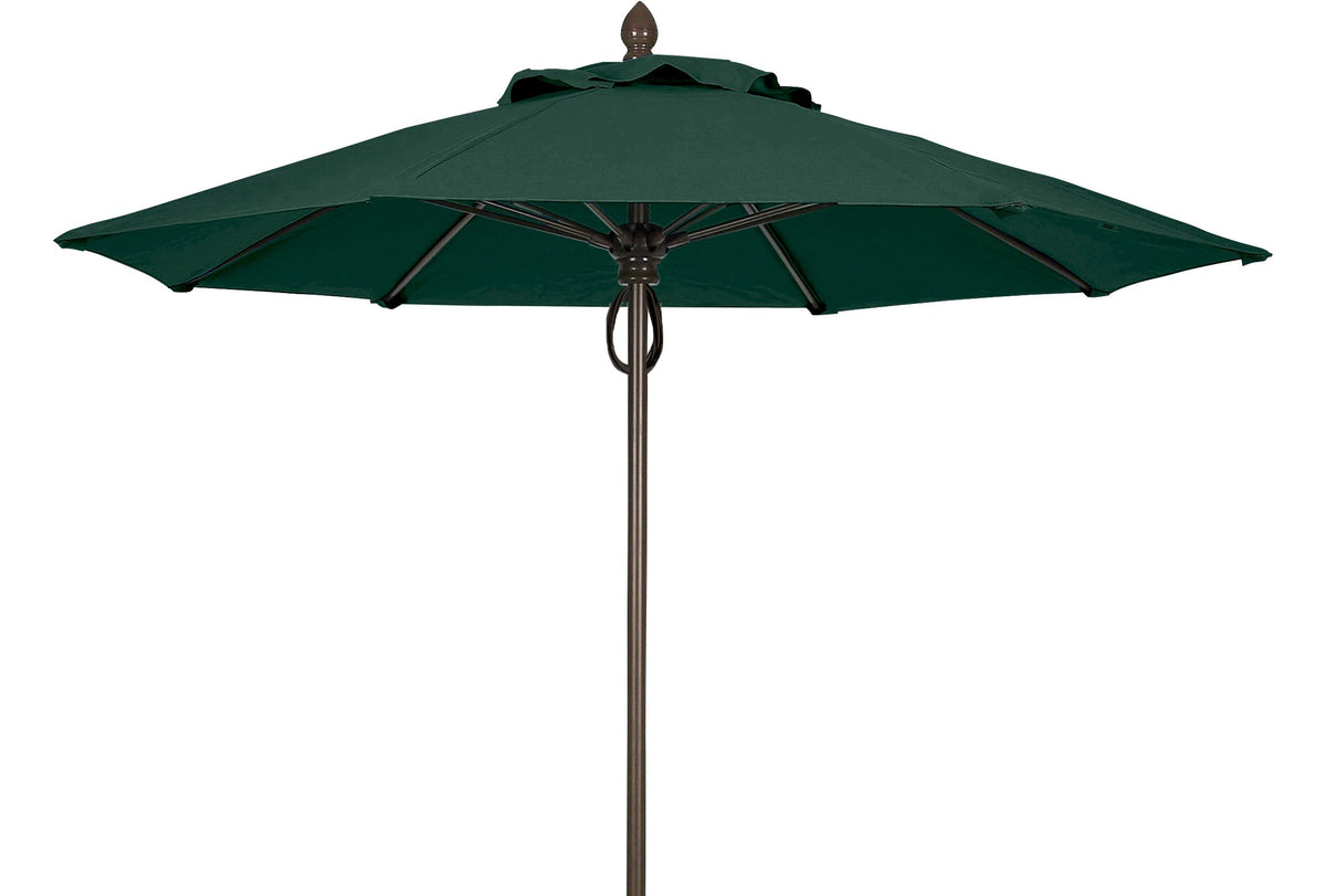 Fiberbuilt Umbrellas 9Mppcb-8603 Market Umbrella, 9' Diameter Marine Grade Canopy, Forest Green